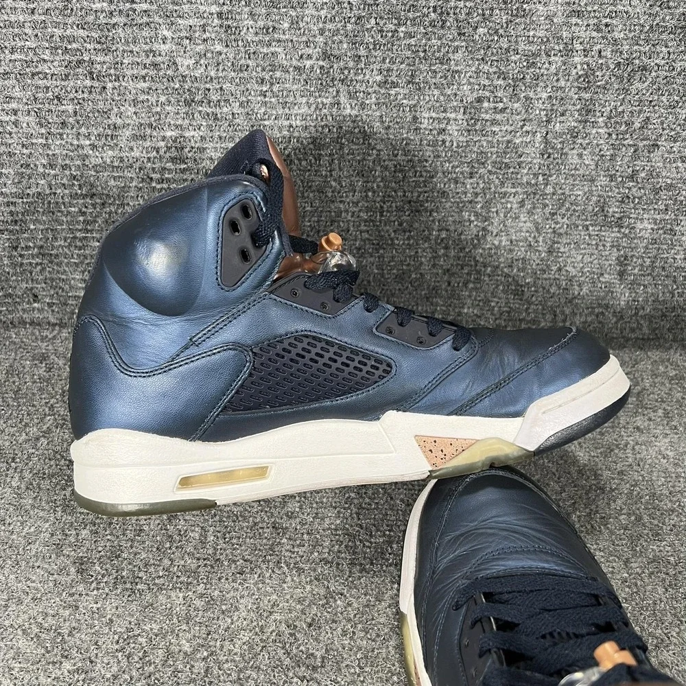 Jordan Air Jordan 5 Retro Bronze Shoes Mens Size 10.5 Blue Basketball 136027-416